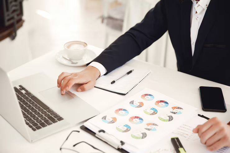 Finanzexperte bei der Arbeit